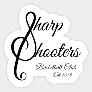 Sharp Shooters Black Logo Sticker